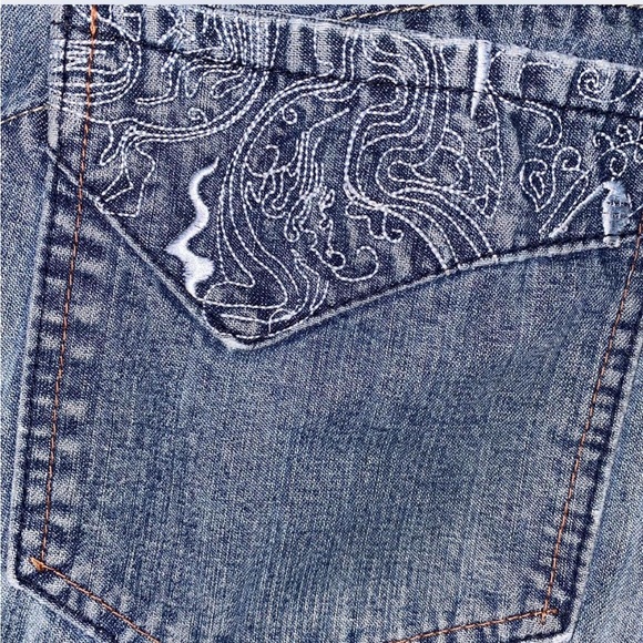 Old Skool Urban Wear y2k
Blue Denim Jean Shorts
Size 34 - Picture 5 of 6